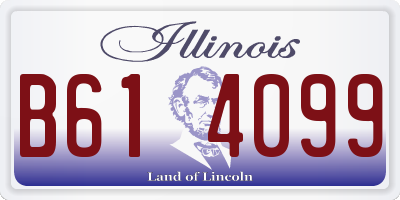 IL license plate B614099