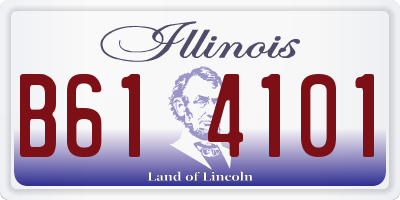 IL license plate B614101