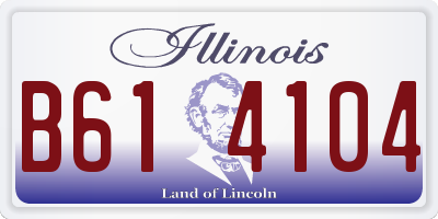 IL license plate B614104