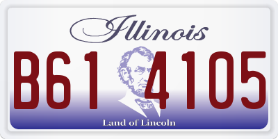 IL license plate B614105