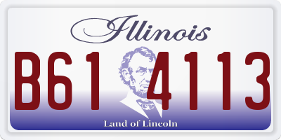 IL license plate B614113