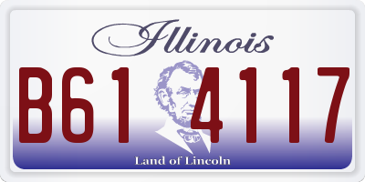 IL license plate B614117