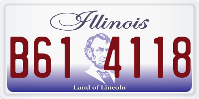 IL license plate B614118