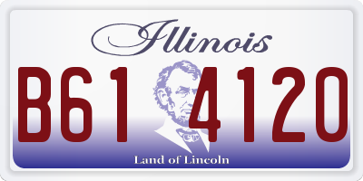 IL license plate B614120
