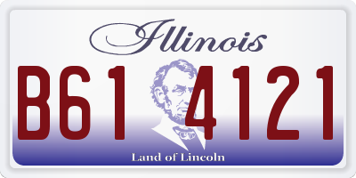 IL license plate B614121