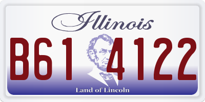 IL license plate B614122