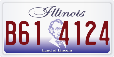 IL license plate B614124