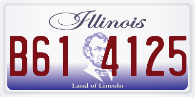 IL license plate B614125