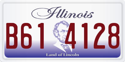 IL license plate B614128