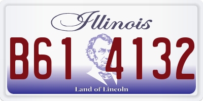 IL license plate B614132