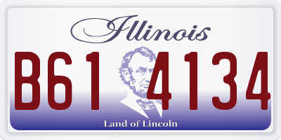 IL license plate B614134