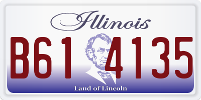 IL license plate B614135