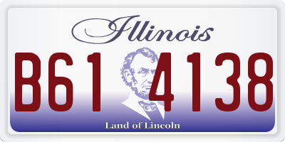 IL license plate B614138
