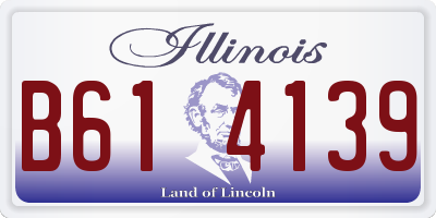 IL license plate B614139