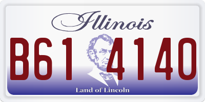 IL license plate B614140