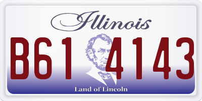 IL license plate B614143