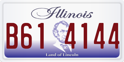 IL license plate B614144