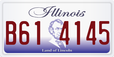 IL license plate B614145