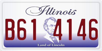 IL license plate B614146