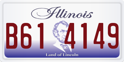 IL license plate B614149
