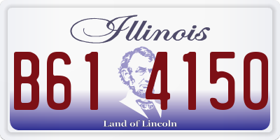 IL license plate B614150