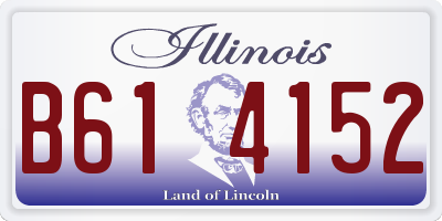 IL license plate B614152