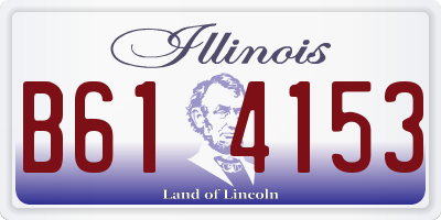 IL license plate B614153