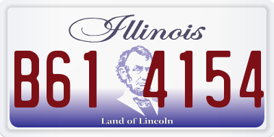IL license plate B614154