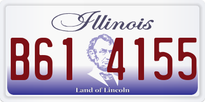 IL license plate B614155