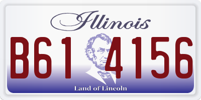 IL license plate B614156