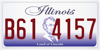 IL license plate B614157