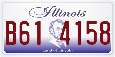 IL license plate B614158