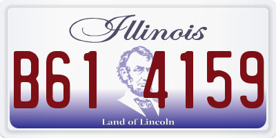 IL license plate B614159