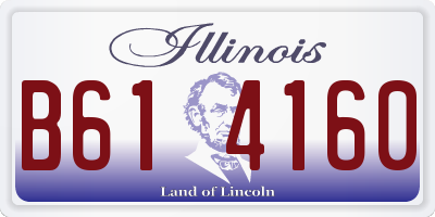 IL license plate B614160