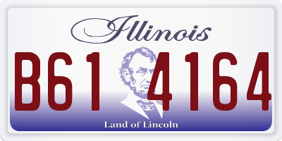 IL license plate B614164