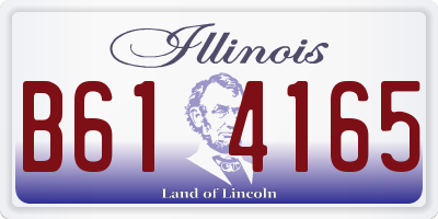 IL license plate B614165