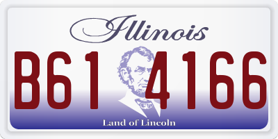 IL license plate B614166
