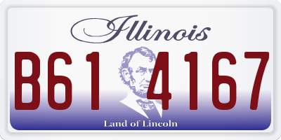 IL license plate B614167