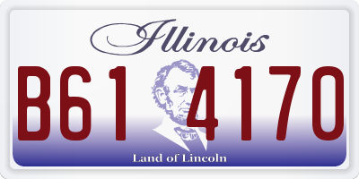 IL license plate B614170