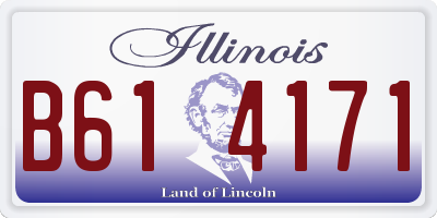 IL license plate B614171