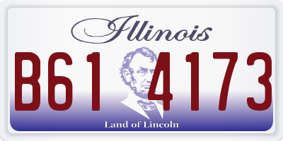 IL license plate B614173