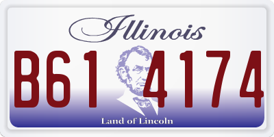 IL license plate B614174