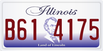 IL license plate B614175