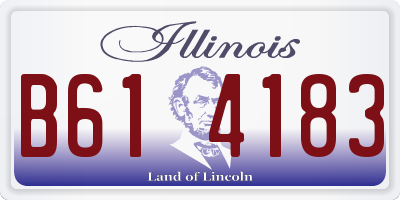 IL license plate B614183
