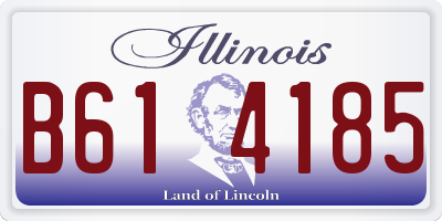 IL license plate B614185