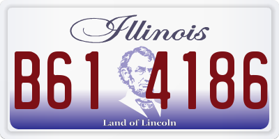 IL license plate B614186