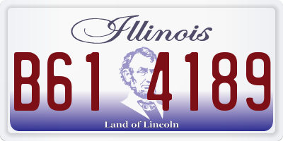 IL license plate B614189