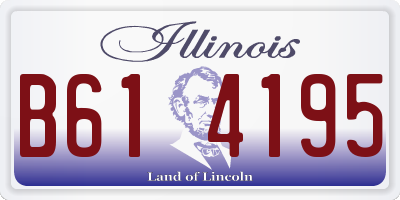 IL license plate B614195