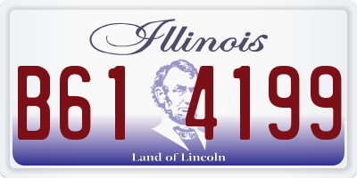 IL license plate B614199