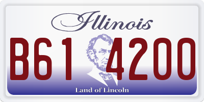 IL license plate B614200